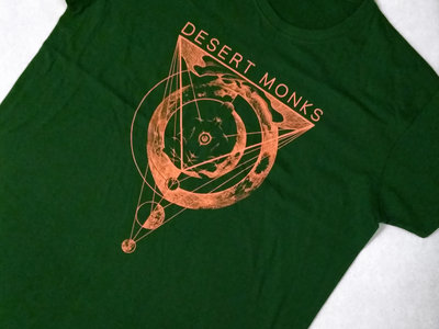 "Eight Moons Below the Desert" Dark Green T-shirt main photo
