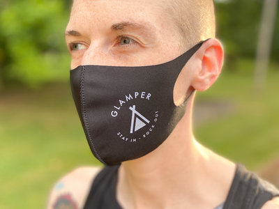 Stay In. Rock Out. GLAMPER Reusable Face Mask main photo