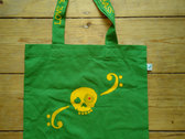 Organic Cotton Tote Bag / Bio Stoffbeutel with Basskateers Logo on both sides photo 