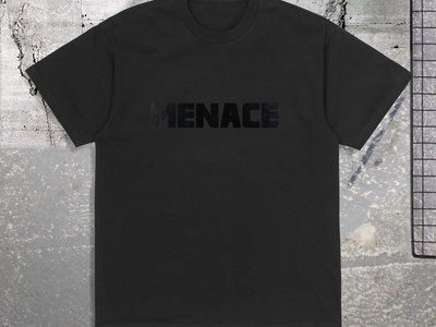 "Velvet MENACE" Black on Black T-shirt main photo