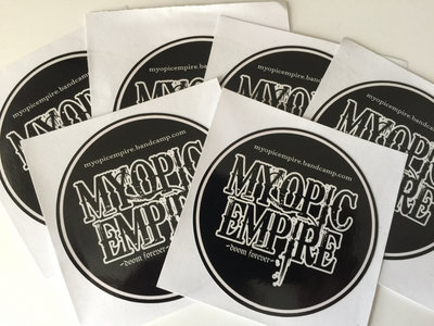 Myopic Empire logo sticker main photo