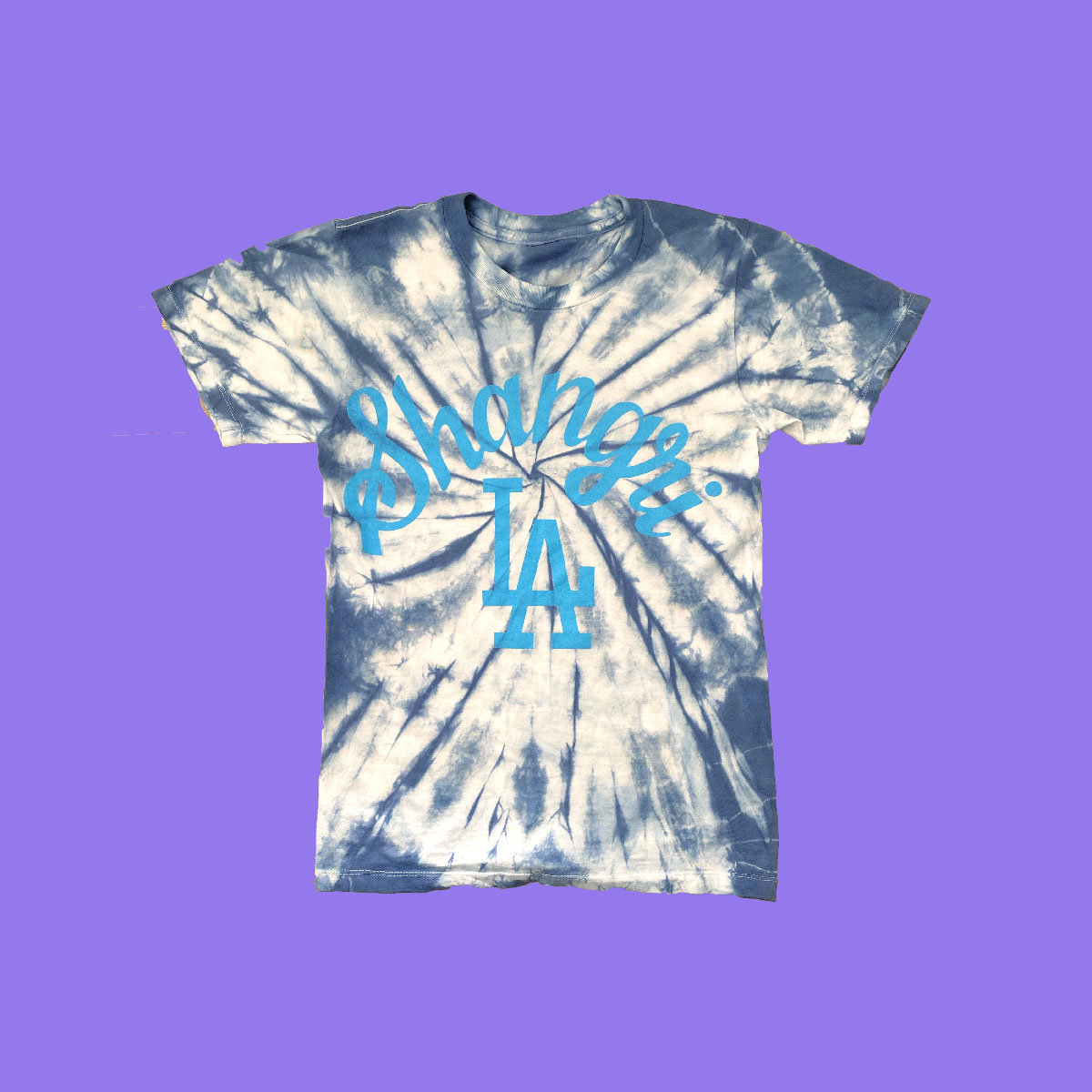 Shangri La Blue Tie Dye Tee Yacht