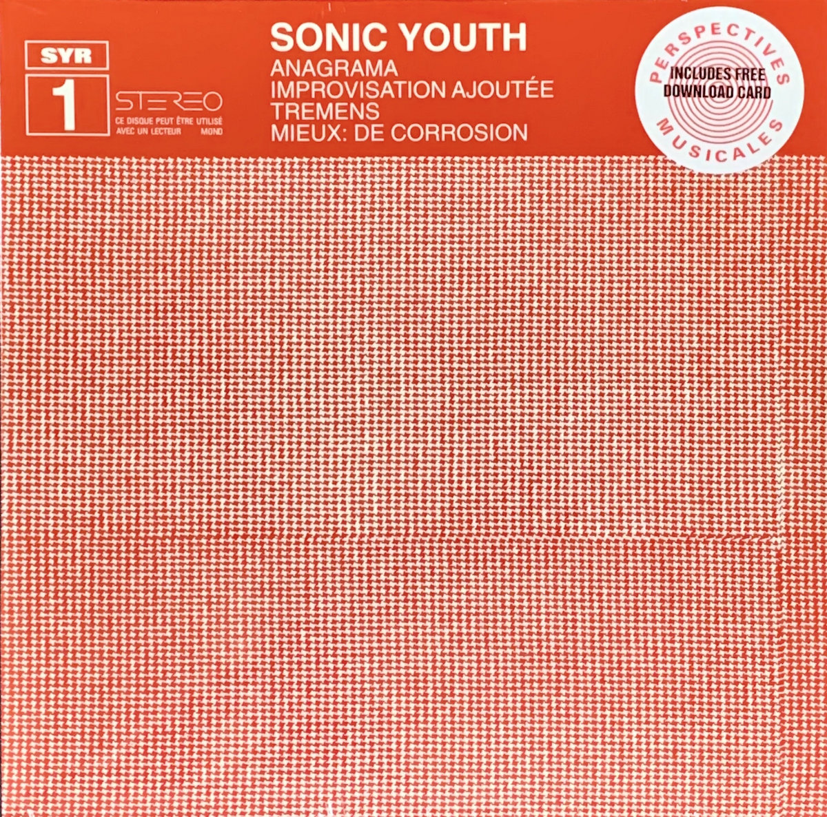 Sonic Youth – Anagrama – Vinyl (Red Translucent, 12