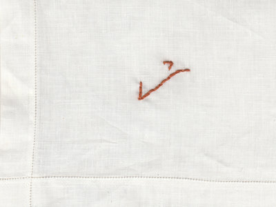 Heal -  Hand Embroidered Vintage Linen Handkerchief main photo