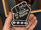 No Squares Or Hippies patch photo 