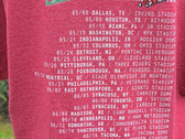 Enchanted Retro '92 Tour T-shirt in Cardinal Heather (front & back design) photo 