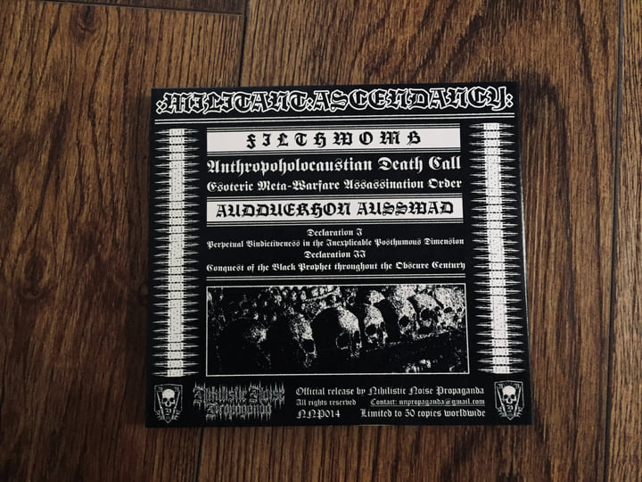 Militant Ascendancy | Audduekhon Ausswad / Filth Womb | Nihilistic