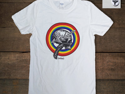 Rainbow Skull T-Shirt (white) main photo