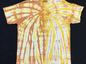 Handmade Yellow+Brown Fortuna Tie Dye T-Shirt  (SIZE L) photo 