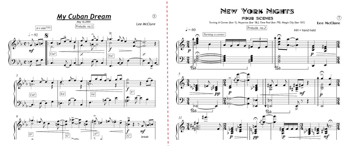 Jazz Preludes Sheet Music Pdf Lee Mcclure