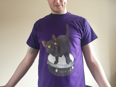 Purple Black Cat T-shirt main photo