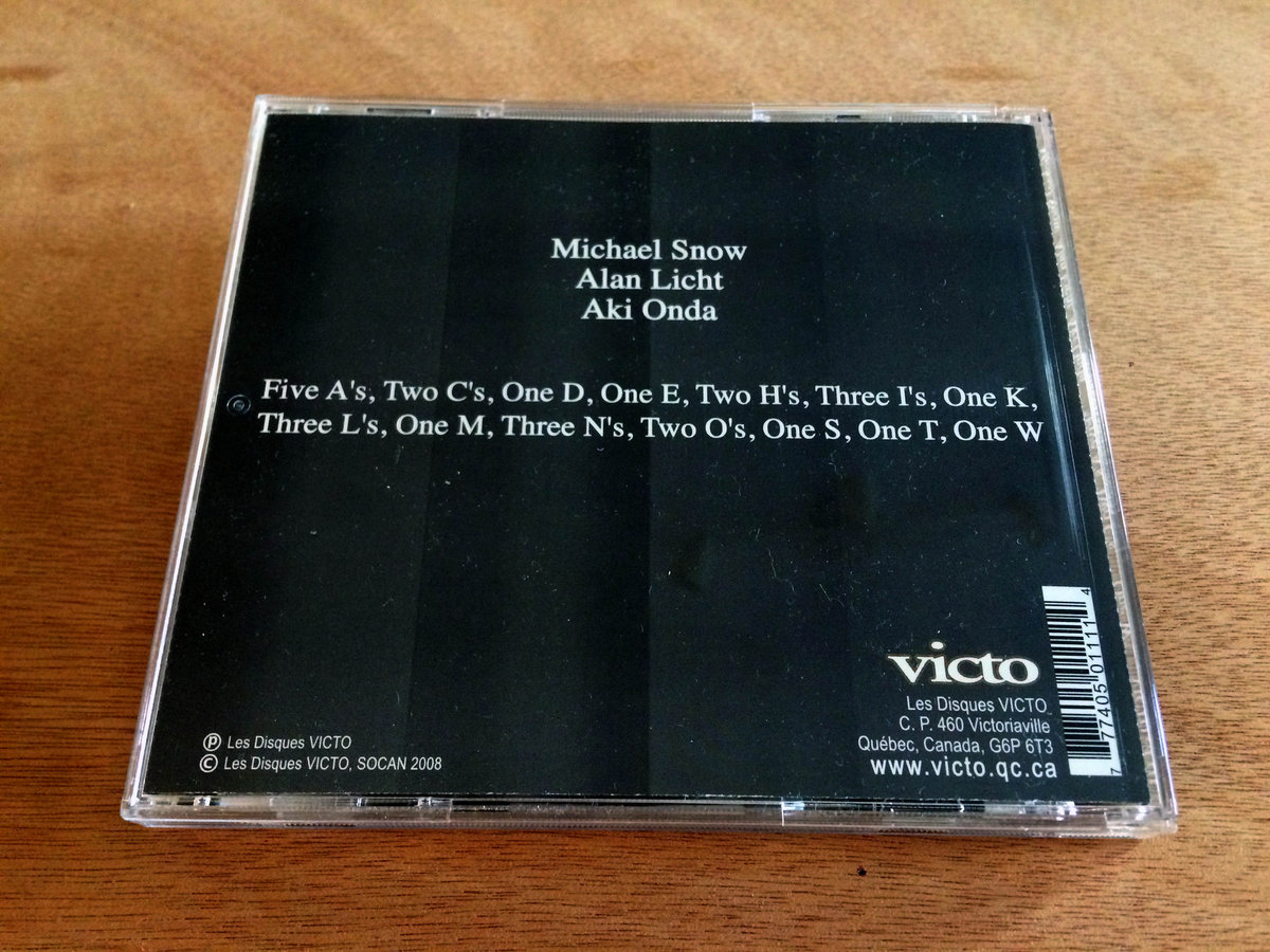 Five A S Two C S One D One E Two H S Three I S One K Three L S One M Three N S Two O S One S One T One W Michael Snow Alan