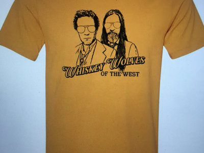 "Shades" Whiskey Wolves of the West Tee - Solid Gold Yellow main photo