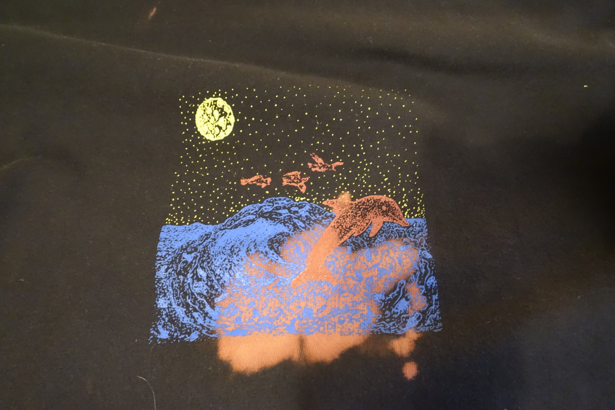 Dolphin Zip Hoodie W Bleach Tie Dye Gbmystical