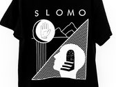 SLOMO - " MOON HAND" Black Tee with white print photo 