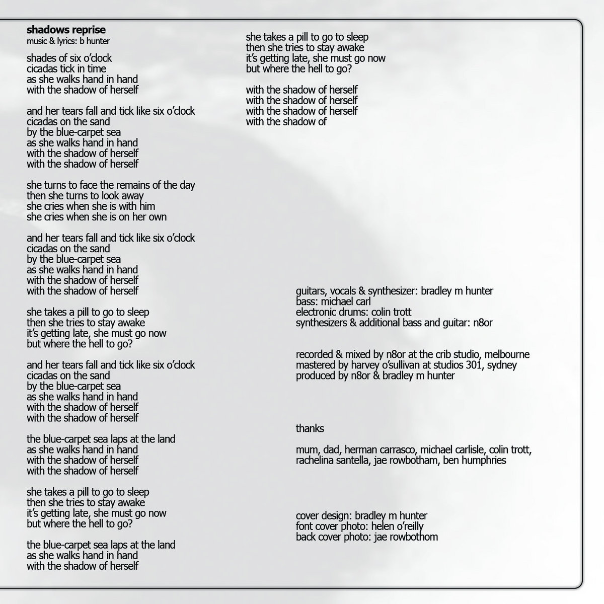 Shadows Reprise The Unbelievable Truth Shadows Reprise The Unbelievable Truth