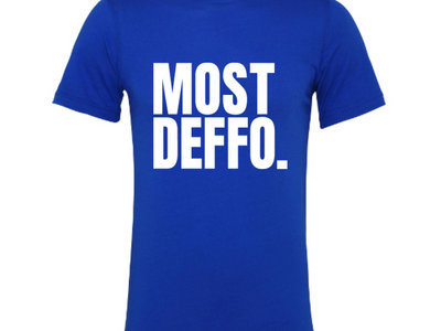'MOSTDEFFO.' first edition blue t-shirt - all profits go towards fundraising for Help Refugees / Choose Love main photo