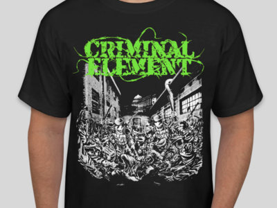Criminal Element Crime & Punishment Pt. 1 -10 Year Anniversary Special Edition- (Green Logo) T-shirt main photo