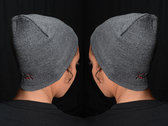 EMBROIDERED SKULL CAP (CHARCOAL) photo 