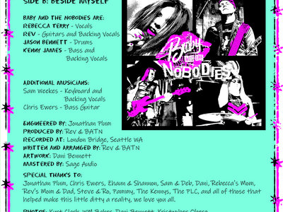 Merch Baby And The Nobodies heaven single bandcamp