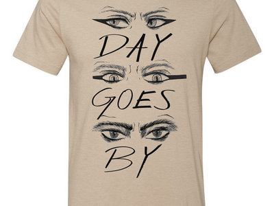 "Day Goes By / 80s Goth Eyes" UNISEX shirt (tan) main photo