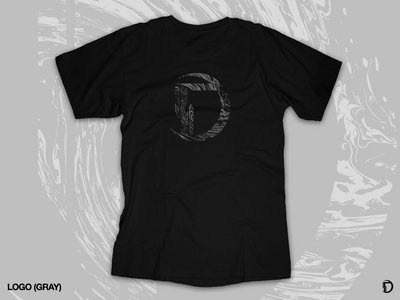 Onset Logo Swirl (Gray) - Men's Cotton Black T-Shirt main photo