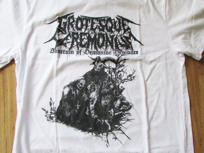 Grotesque Ceremonium - Sanctum of Demoniac Deviance -White color Tshirts main photo
