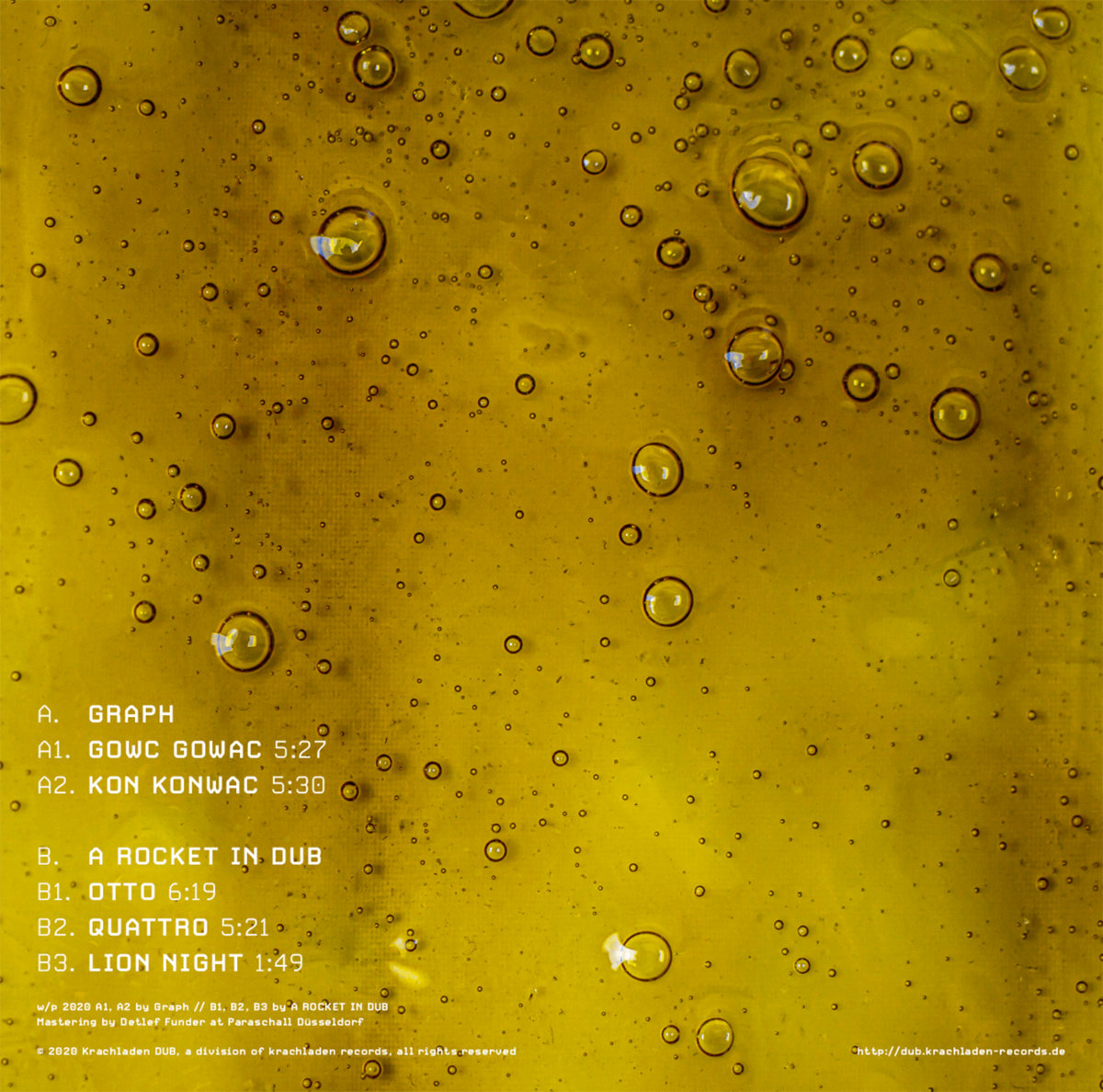 Dub Rosin Vol. 01 | Graph & a rocket in dub | Krachladen DUB