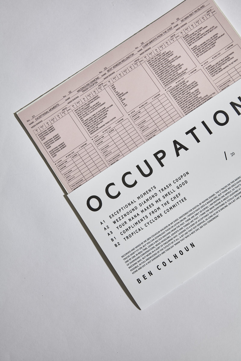 Occupations | BEN COLHOUN | Hot Fools Records
