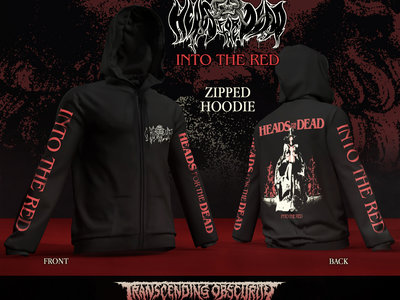 Heads For The Dead - Into The Red Album Artwork Zipped Hoodie (Limited to 30 nos.) main photo