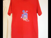 HAND PAINTED TEE - RED photo 