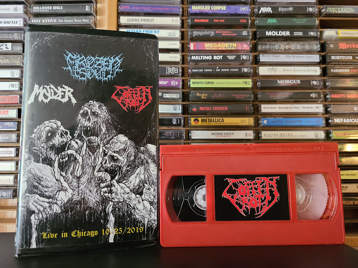 Live in Chicago VHS presented by Maniac Video | Coffin Rot