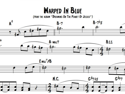 Warped In Blue sheet music main photo