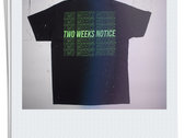Black/ Neon Green Two Weeks Notice T-Shirt photo 