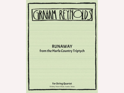 Runaway, from the Marfa Country Triptych (PDF Sheet Music) main photo