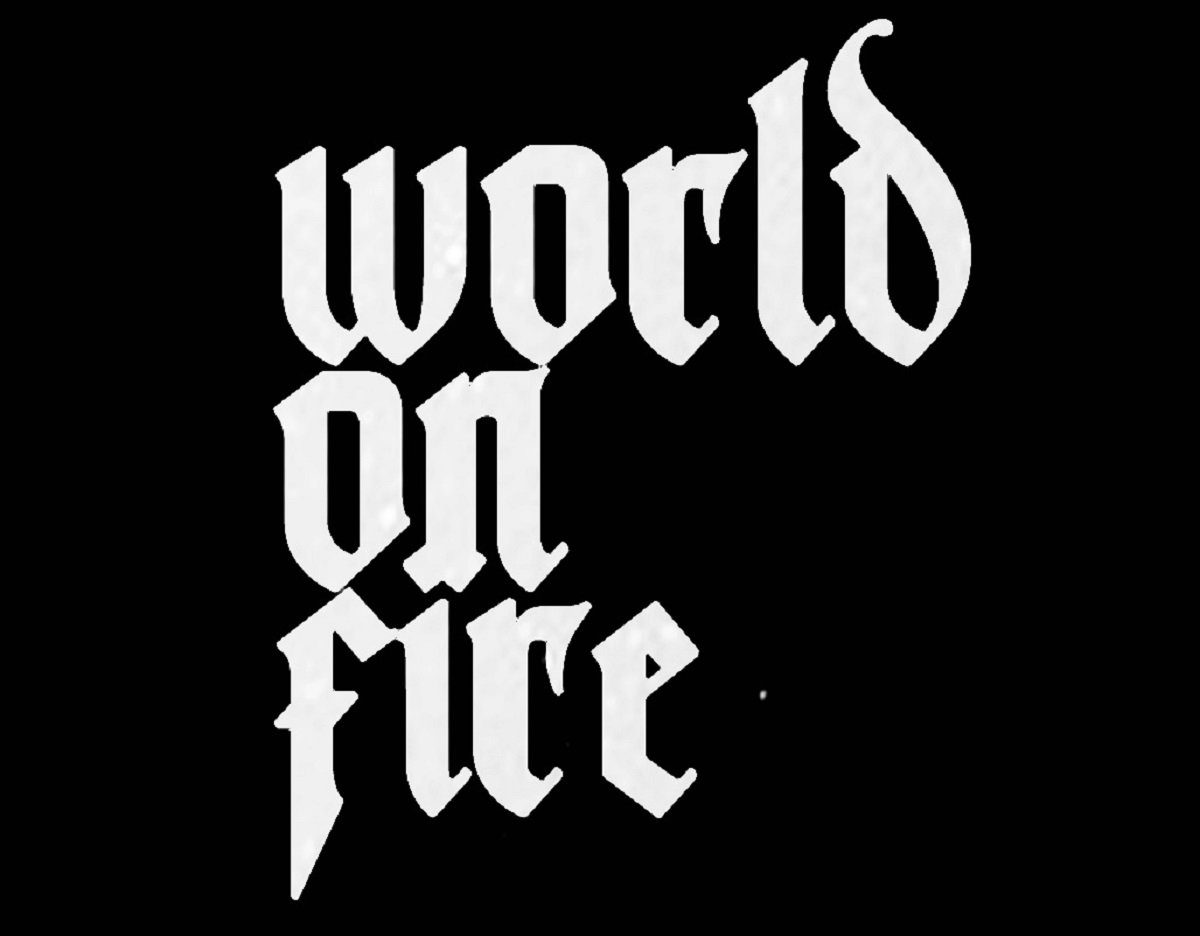 world on fire hoodie