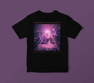 Sidewalks And Skeletons 'Eternal Rest' t-shirt (BLACK), image 1