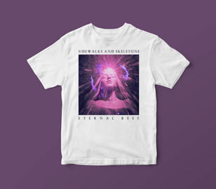 Sidewalks And Skeletons 'Eternal Rest' t-shirt (WHITE), image 1