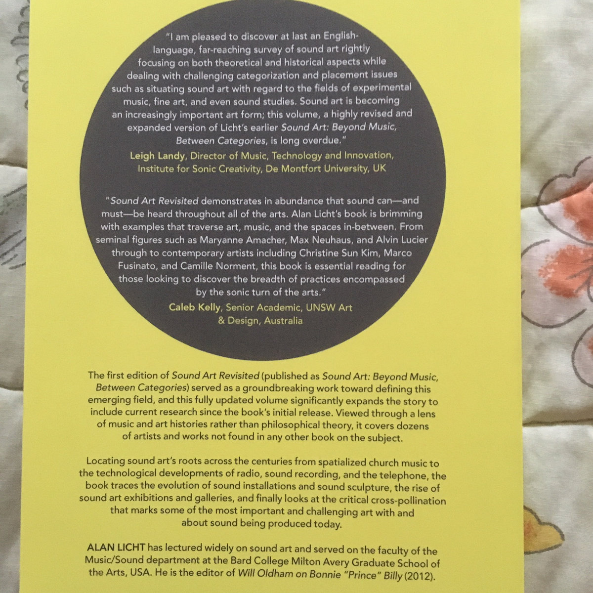 Sound Art Revisited book | Alan Licht