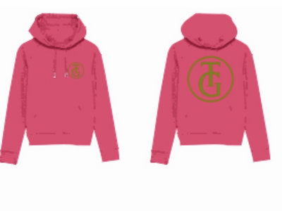 Limited Edition TG Pink Hoodie Gold Print Logo main photo