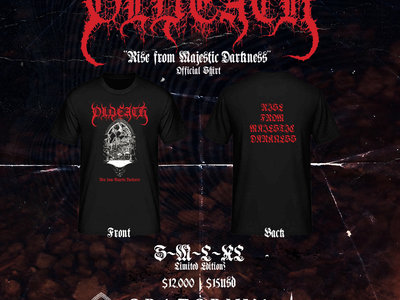 "Rise from Majestic Darkness" Official Shirt main photo