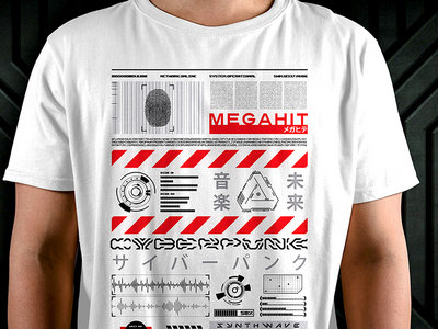 Megahit CYBERPUNK T-shirt // WHITE main photo