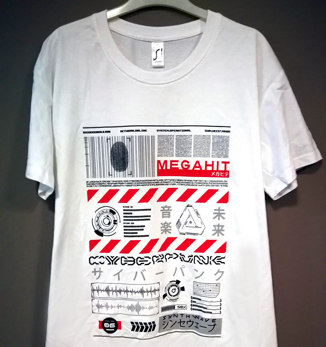 ★MAINBOOTH★Cyberpunk Raglan T-shirt(WHITE)★正規品/送料込 MUSINSA公式 | MAINBOOTH [Atom] Cyberpunk Raglan T-shirt (White)