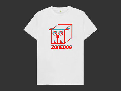 Zonedog T-Shirt (white) with 3D glasses main photo