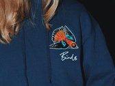 Birds - hoodie - navy blue / black photo 