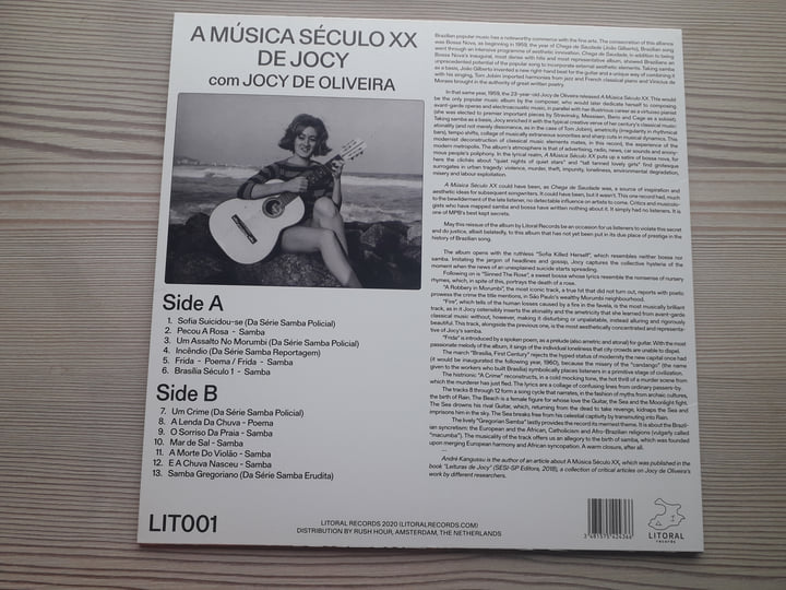 A Música Século XX de Jocy | Jocy de Oliveira | Litoral Records