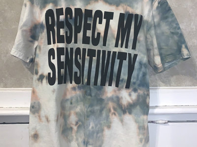 LIMITED EDITION ICE DYED TEE -- GENTLE CAMO -- "RESPECT MY SENSITIVITY" main photo