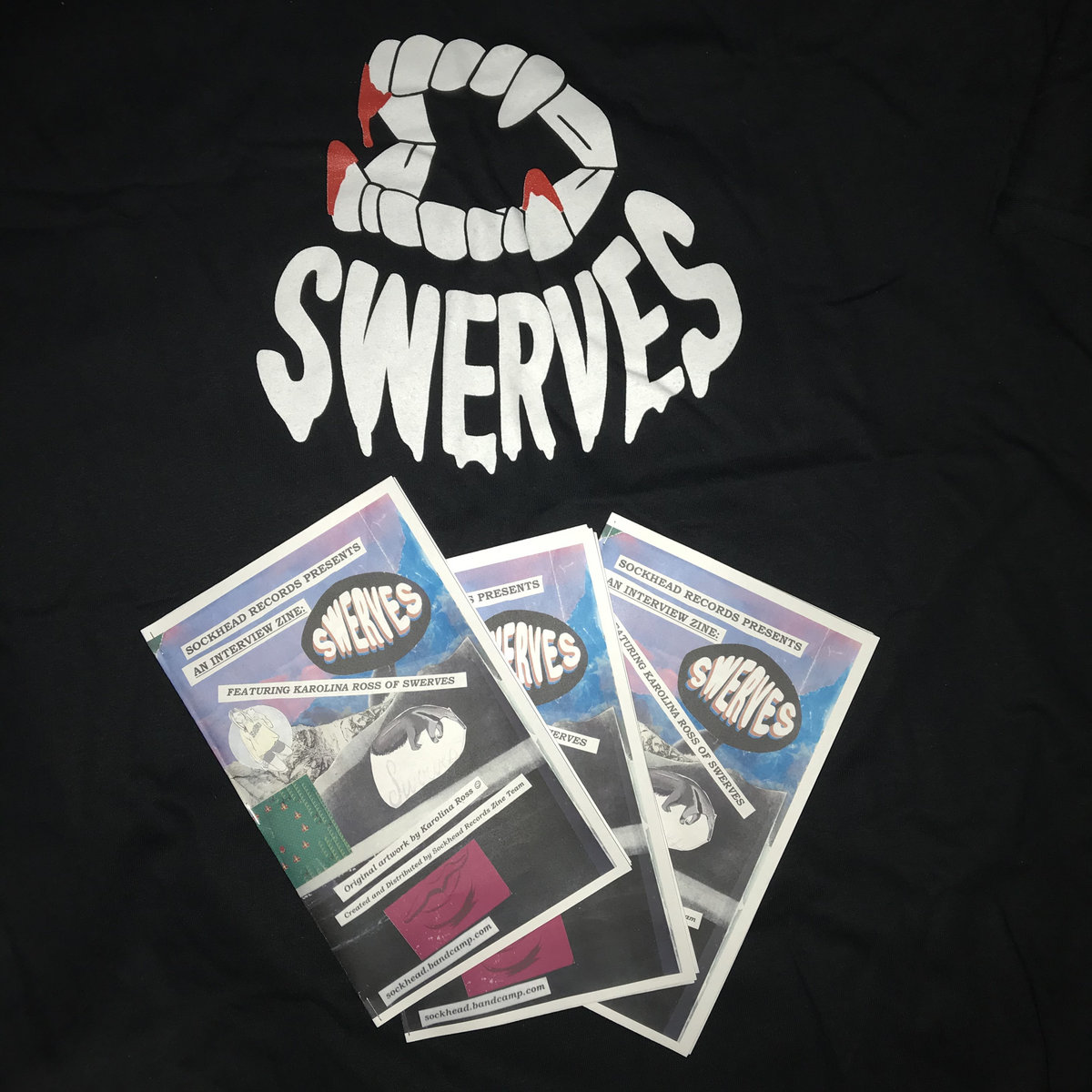 Download Swerves Halloween T Shirt Interview Zine Bundle Sockhead Records
