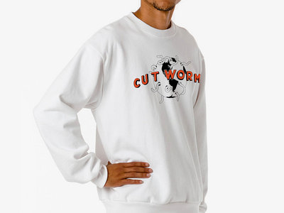 Cut Worms World Crewneck Sweatshirt in White main photo