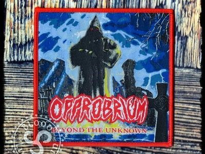 Opprobrium 'Beyond The Unknown' 30th Anniversary Woven Patch RED EDGE main photo